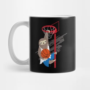 Sloth Basketball Funny Slam Dunk Mug